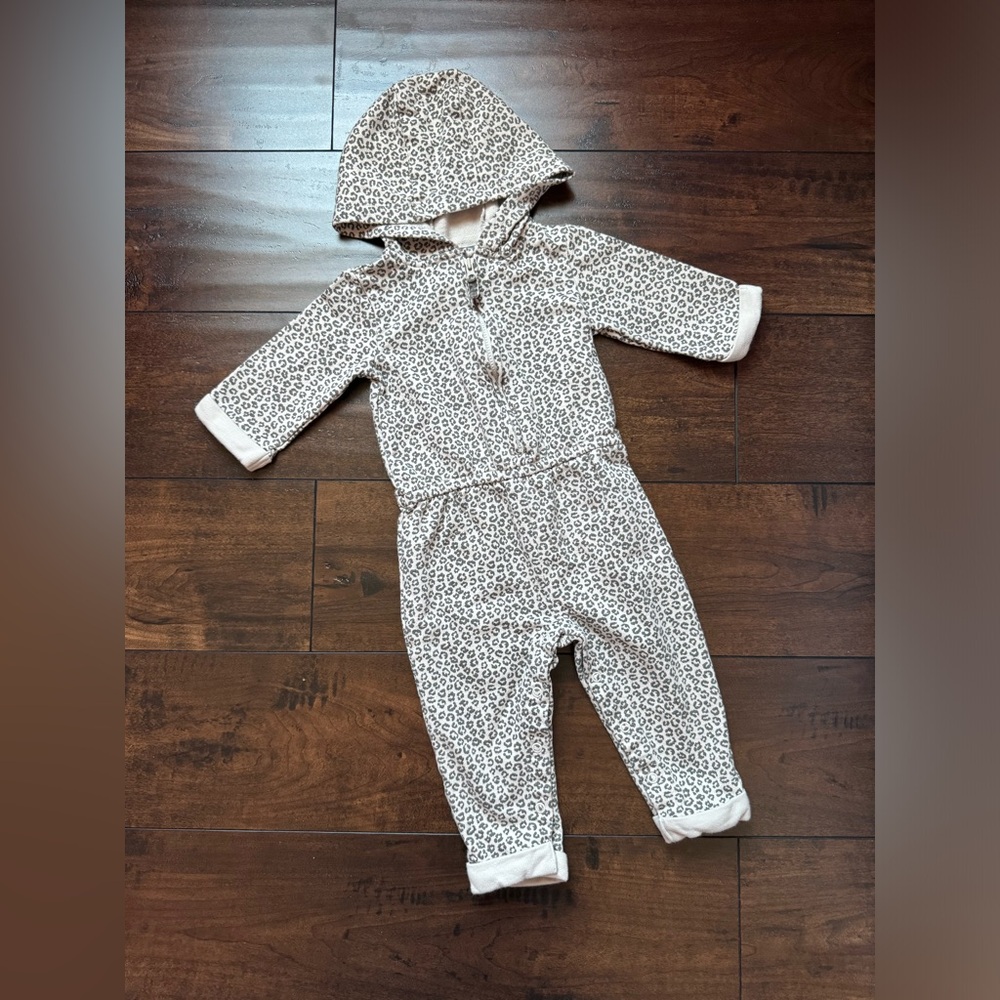 NWOT Carter’s Leopard Jumpsuit 18M